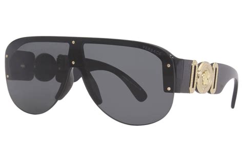 versace ve4391 medusa shield black|Versace Sunglasses, VE4391 .